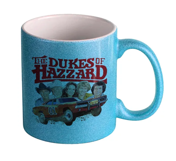 The Dukes of Hazzard — Κούπα Σιέλ Glitter που γυαλίζει, κεραμική, 330ml