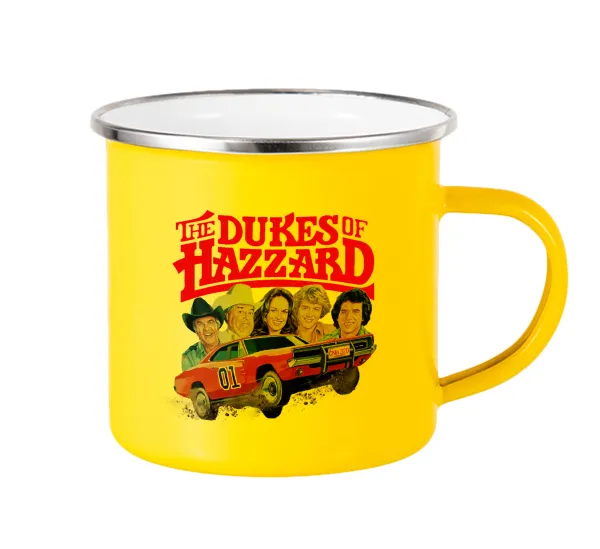 The Dukes of Hazzard — Yellow Enamel Metallic Cup 360ml