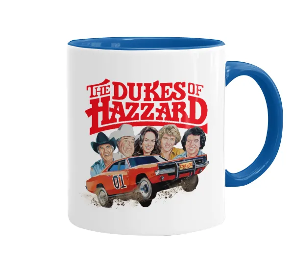 The Dukes of Hazzard — Mug colored blue, ceramic, 330ml