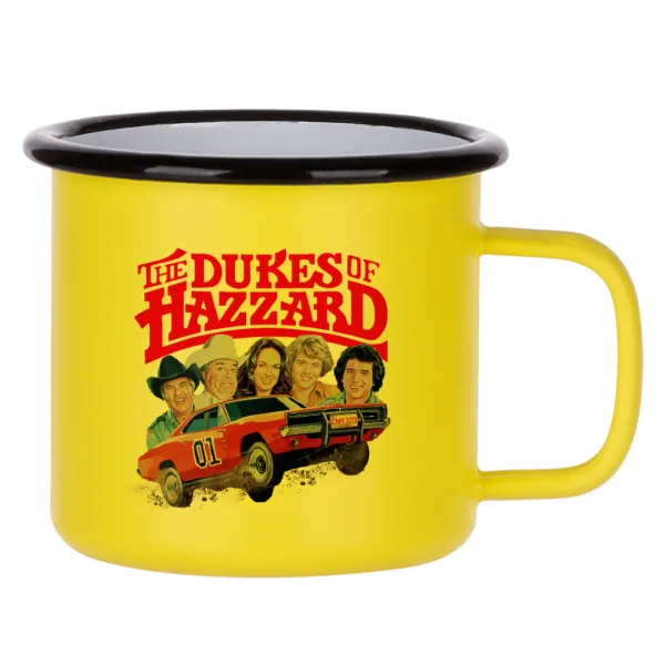 The Dukes of Hazzard — Κούπα Μεταλλική εμαγιέ ΜΑΤ Κίτρινη 360ml