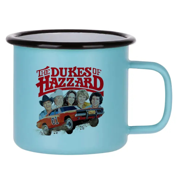 The Dukes of Hazzard — Κούπα Μεταλλική εμαγιέ ΜΑΤ σιέλ 360ml