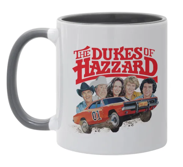 The Dukes of Hazzard — Mug colored grey, ceramic, 330ml