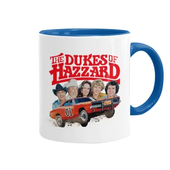 The Dukes of Hazzard, Mug colored blue, ceramic, 330ml