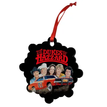 The Dukes of Hazzard, Στολίδι Χριστουγεννιάτικο στολίδι snowflake ξύλινο 7.5cm