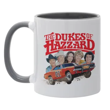 The Dukes of Hazzard, Κούπα χρωματιστή γκρι, κεραμική, 330ml