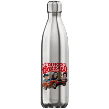 The Dukes of Hazzard, Μεταλλικό παγούρι θερμός Inox (Stainless steel), διπλού τοιχώματος, 750ml