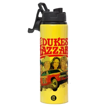 The Dukes of Hazzard, Μεταλλικό παγούρι νερού με καπάκι ασφαλείας, αλουμινίου 850ml