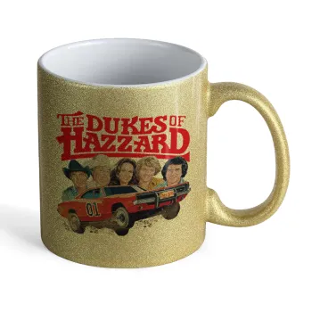 The Dukes of Hazzard, Κούπα Χρυσή Glitter που γυαλίζει, κεραμική, 330ml