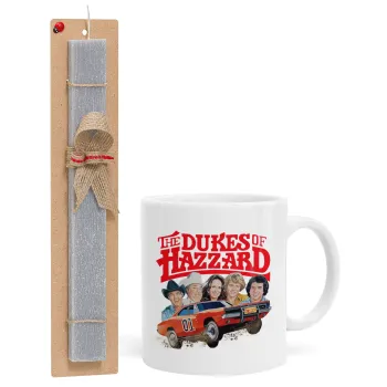 The Dukes of Hazzard, Πασχαλινή Λαμπάδα με Κούπα κεραμική (330ml) & κερί αρωματικό πλακέ (30cm) (ΓΚΡΙ)