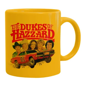 The Dukes of Hazzard, Κούπα, κεραμική κίτρινη, 330ml