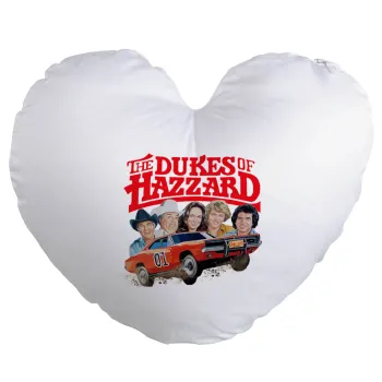 The Dukes of Hazzard, Μαξιλάρι καναπέ καρδιά 40x40cm περιέχεται το  γέμισμα