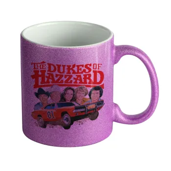 The Dukes of Hazzard, Κούπα Μωβ Glitter που γυαλίζει, κεραμική, 330ml