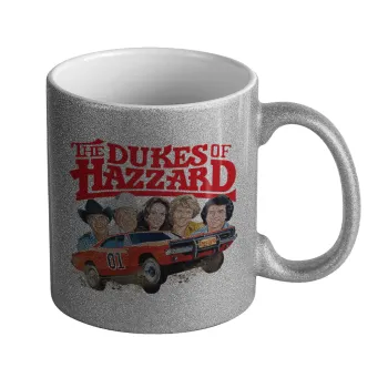 The Dukes of Hazzard, Κούπα Ασημένια Glitter που γυαλίζει, κεραμική, 330ml