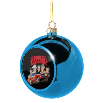 The Dukes of Hazzard, Blue Christmas tree ball ornament 8cm
