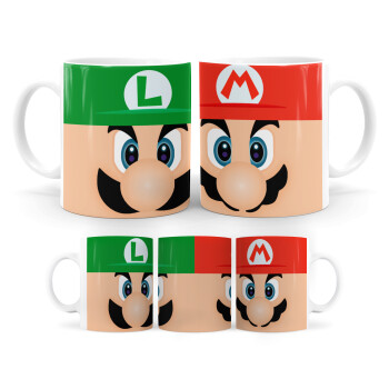 Mario and Luigi, Κούπα, κεραμική, 330ml (1 τεμάχιο)