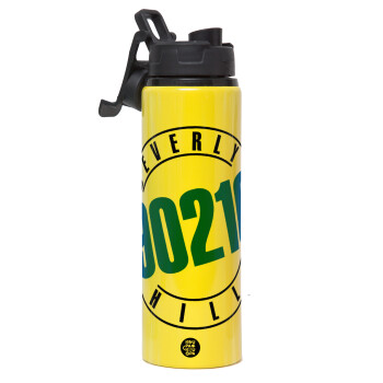 Beverly Hills, 90210, Metallic water bottle with safety lid, 850ml aluminum