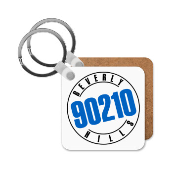 Beverly Hills, 90210, Μπρελόκ Ξύλινο τετράγωνο MDF