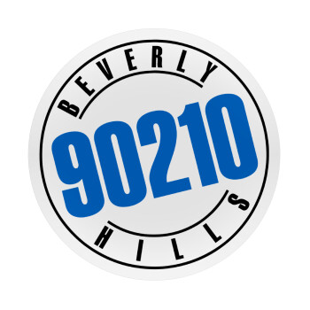 Beverly Hills, 90210, Mousepad Round 20cm