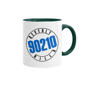 Beverly Hills, 90210, Κούπα χρωματιστή πράσινη, κεραμική, 330ml