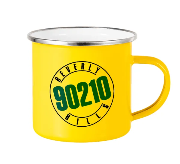 Beverly Hills — Yellow Enamel Metallic Cup 360ml