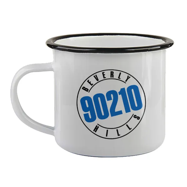 Beverly Hills — Κούπα εμαγιέ με μαύρο χείλος 360ml