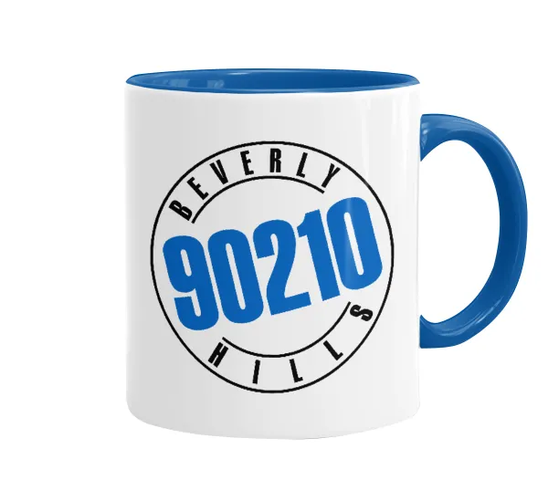 Beverly Hills — Κούπα χρωματιστή μπλε, κεραμική, 330ml