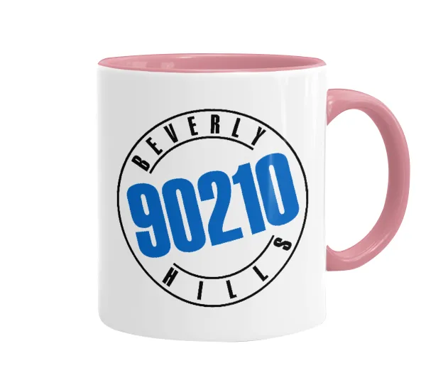 Beverly Hills — Mug colored pink, ceramic, 330ml