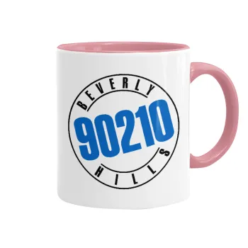 Beverly Hills, 90210, Κούπα χρωματιστή ροζ, κεραμική, 330ml