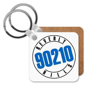 Beverly Hills, 90210, Μπρελόκ Ξύλινο τετράγωνο MDF