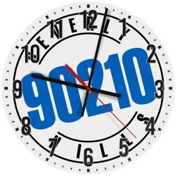 Beverly Hills, 90210, Ρολόι τοίχου ξύλινο (30cm)