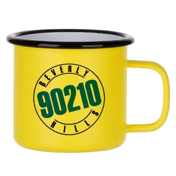 Beverly Hills, 90210, Κούπα Μεταλλική εμαγιέ ΜΑΤ Κίτρινη 360ml