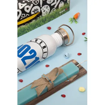 Beverly Hills, 90210, Πασχαλινή Λαμπάδα με παγούρι μεταλλικό (620ml, stainless steel) & κερί αρωματικό πλακέ (30cm) (ΤΙΡΚΟΥΑΖ)