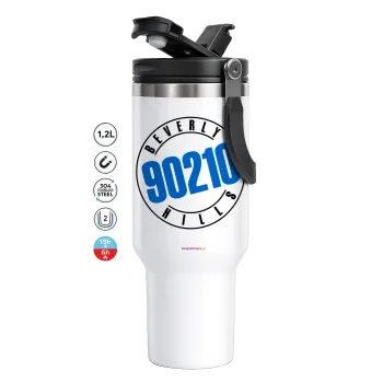 Beverly Hills, 90210, Mega Stainless steel Tumbler with lid, double wall 1,2L