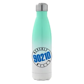 Beverly Hills, 90210, Metal mug thermos Green/White (Stainless steel), double wall, 500ml