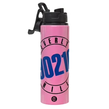 Beverly Hills, 90210, Μεταλλικό παγούρι νερού με καπάκι ασφαλείας, αλουμινίου 850ml