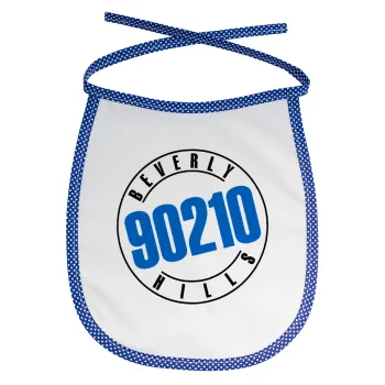 Beverly Hills, 90210, Σαλιάρα μωρού αλέκιαστη με κορδόνι Μπλε