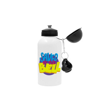 Saved by the Bell, Metal water bottle, White, aluminum 500ml
