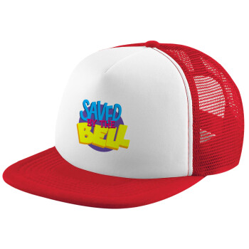 Saved by the Bell, Καπέλο Ενηλίκων Soft Trucker με Δίχτυ Red/White (POLYESTER, ΕΝΗΛΙΚΩΝ, UNISEX, ONE SIZE)