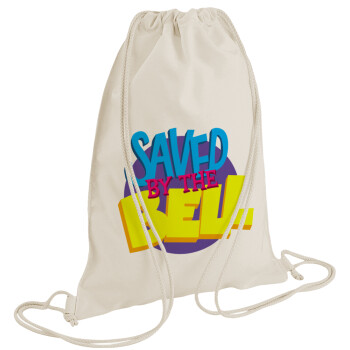 Saved by the Bell, Backpack bag GYMBAG natural (28x40cm)