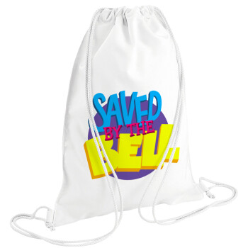 Saved by the Bell, Backpack pouch GYMBAG white (28x40cm)