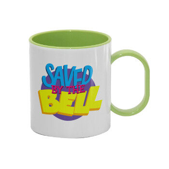 Saved by the Bell, Κούπα (πλαστική) (BPA-FREE) Polymer Πράσινη για παιδιά, 330ml