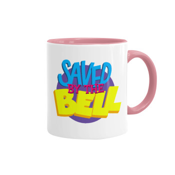 Saved by the Bell, Mug colored pink, ceramic, 330ml