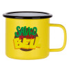 Metallic enamel MATT Yellow cup 360ml