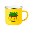 Yellow Enamel Metallic Cup 360ml
