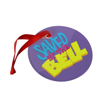 Saved by the Bell, Christmas ornament glass 9cm