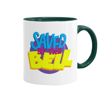 Saved by the Bell, Mug colored green, ceramic, 330ml