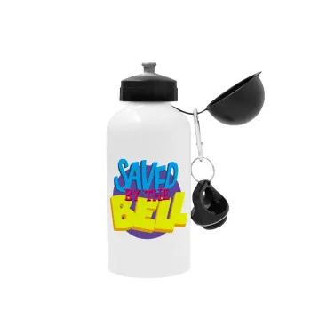 Saved by the Bell, Metal water bottle, White, aluminum 500ml