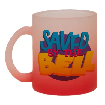 Saved by the Bell, Κούπα γυάλινη δίχρωμη με βάση το κόκκινο ματ, 330ml