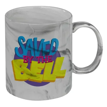 Saved by the Bell, Mug ceramic marble style, 330ml