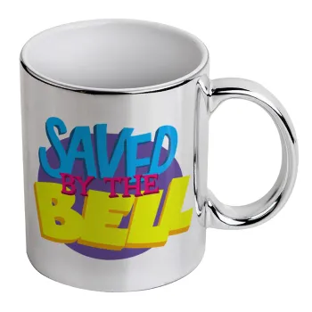 Saved by the Bell, Mug ceramic, silver mirror, 330ml